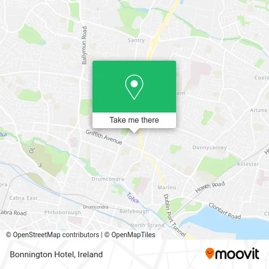 Bonnington Hotel map