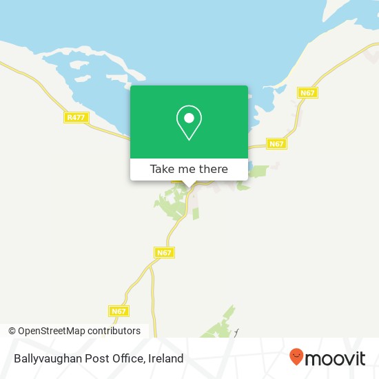 Ballyvaughan Post Office map