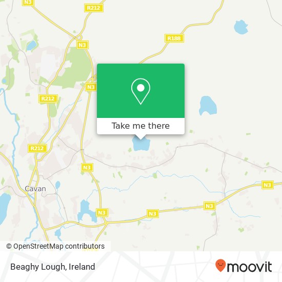 Beaghy Lough map