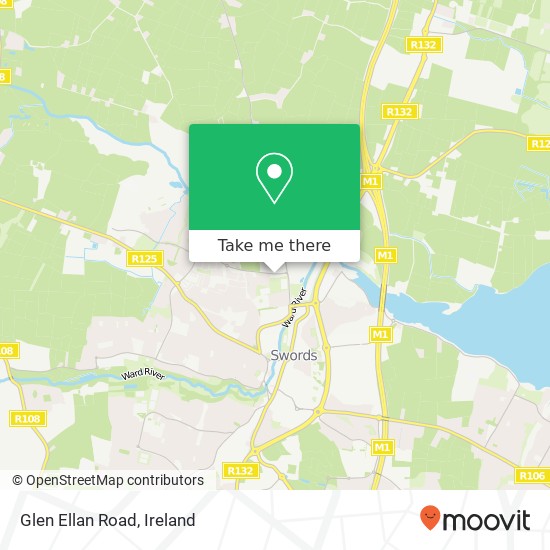 Glen Ellan Road map
