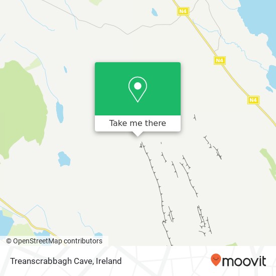 Treanscrabbagh Cave map