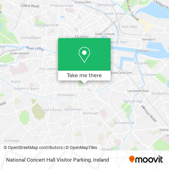 National Concert Hall Visitor Parking map