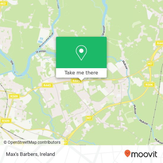 Max's Barbers map