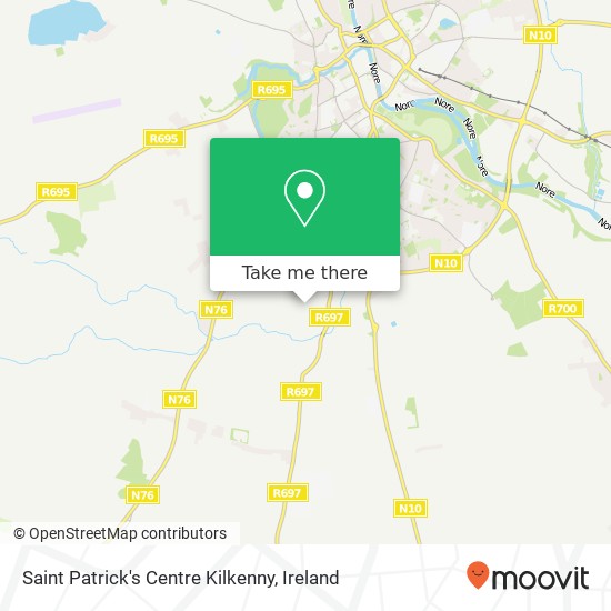 Saint Patrick's Centre Kilkenny map