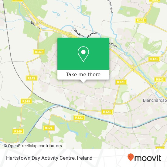 Hartstown Day Activity Centre map