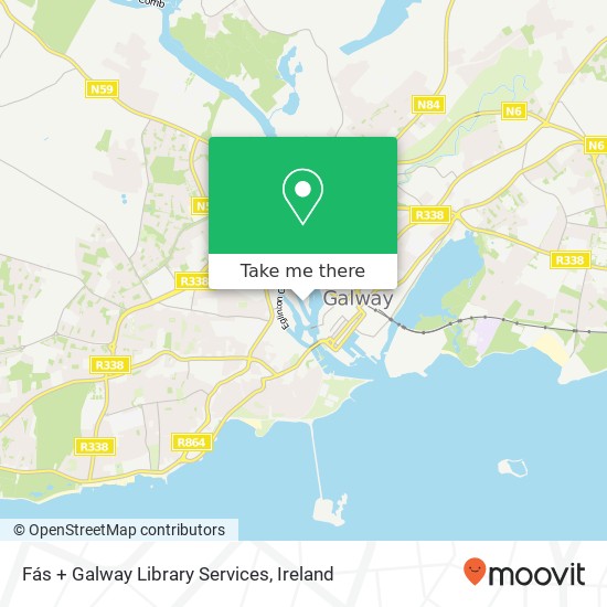 Fás + Galway Library Services map