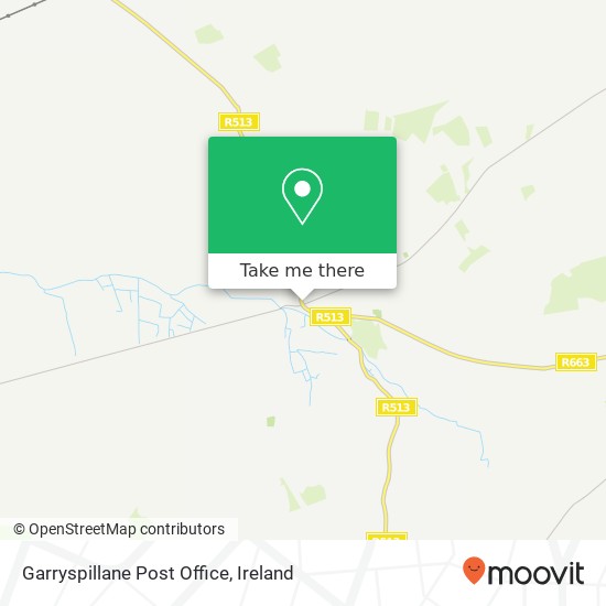 Garryspillane Post Office map