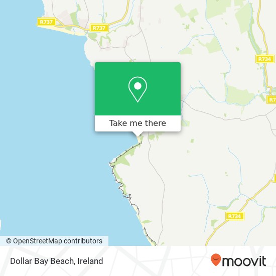 Dollar Bay Beach map