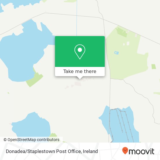 Donadea / Staplestown Post Office map