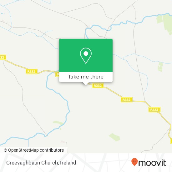 Creevaghbaun Church map
