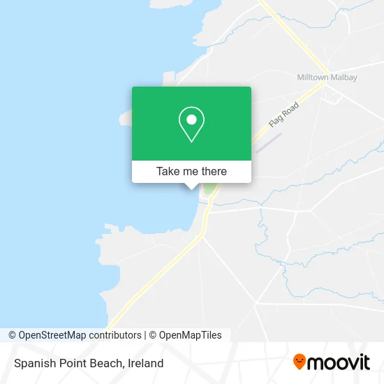 Spanish Point Beach map