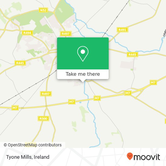 Tyone Mills map