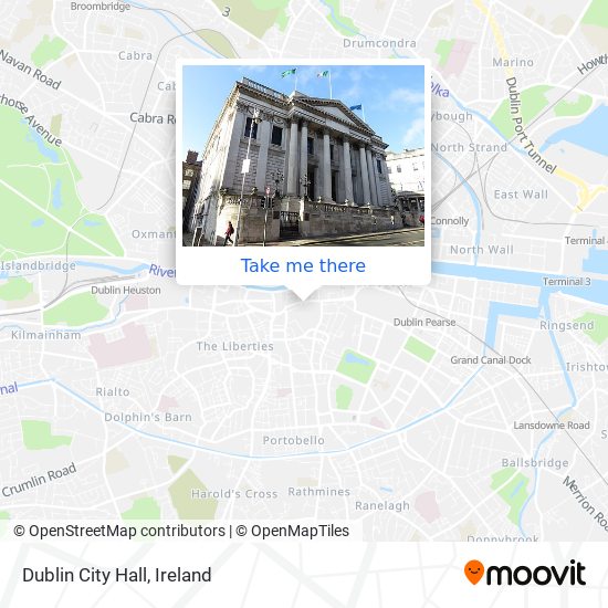 Dublin City Hall map