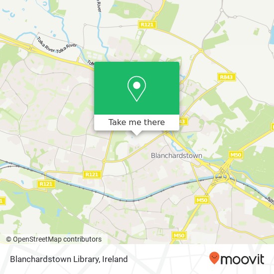 Blanchardstown Library map