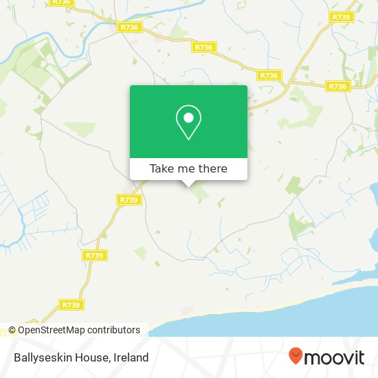 Ballyseskin House map