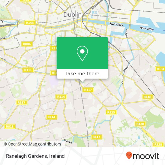 Ranelagh Gardens map