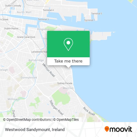 Westwood Sandymount map