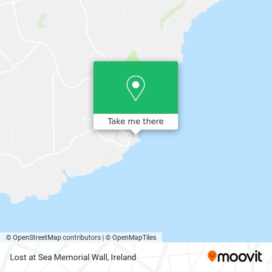 Lost at Sea Memorial Wall map