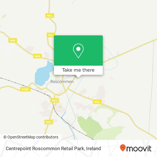 Centrepoint Roscommon Retail Park map