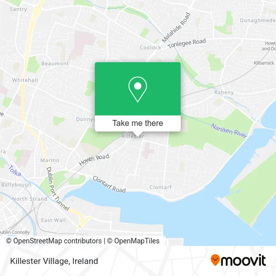 Killester Village map