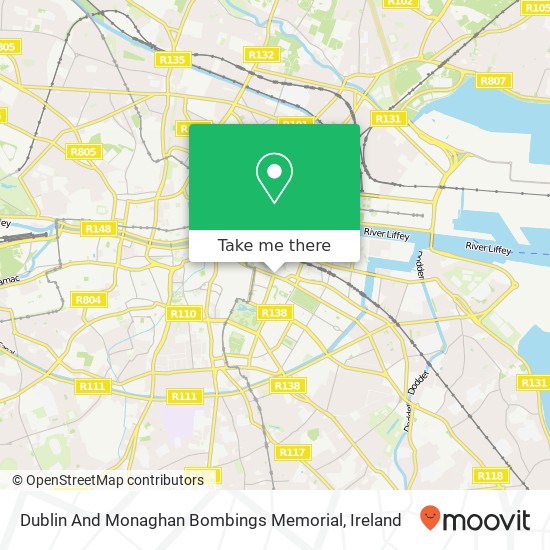 Dublin And Monaghan Bombings Memorial map