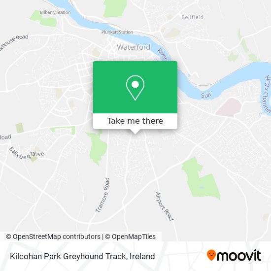 Kilcohan Park Greyhound Track map