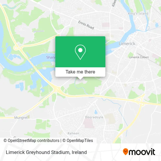 Limerick Greyhound Stadium map