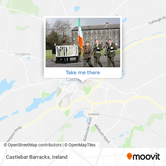 Castlebar Barracks plan