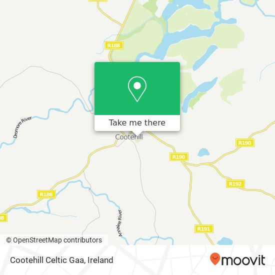 Cootehill Celtic Gaa map