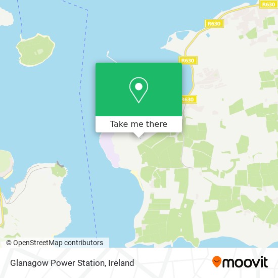 Glanagow Power Station map