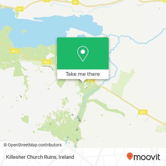 Killesher Church Ruins map