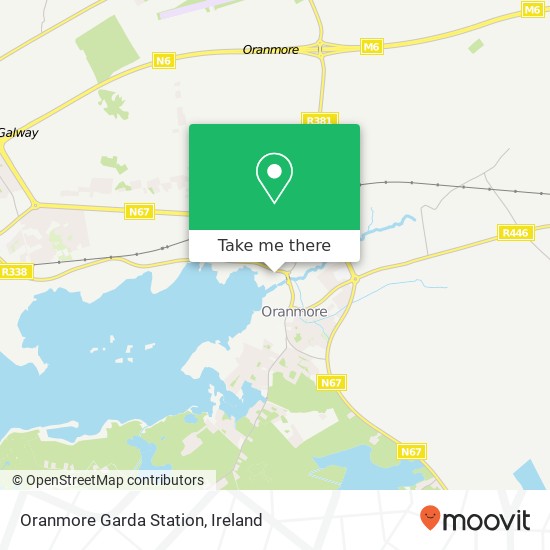 Oranmore Garda Station map