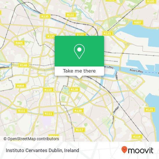 Instituto Cervantes Dublin map
