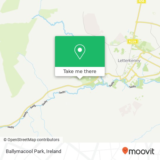 Ballymacool Park map