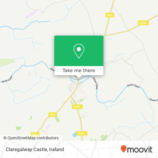 Claregalway Castle map