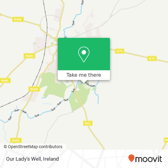 Our Lady's Well map