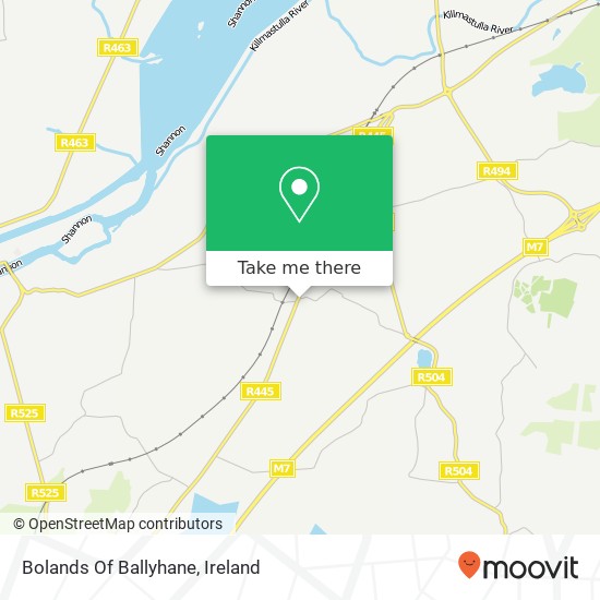 Bolands Of Ballyhane map