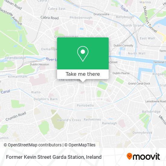 Former Kevin Street Garda Station map