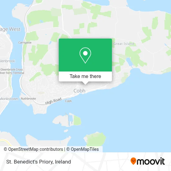 St. Benedict's Priory map