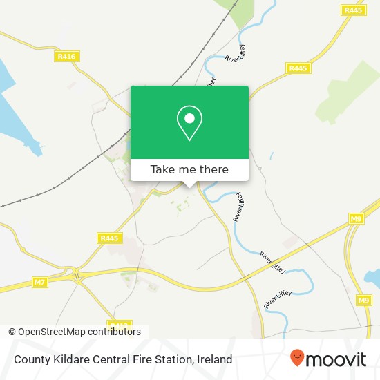 County Kildare Central Fire Station map