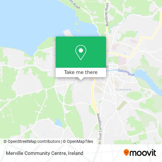 Merville Community Centre map