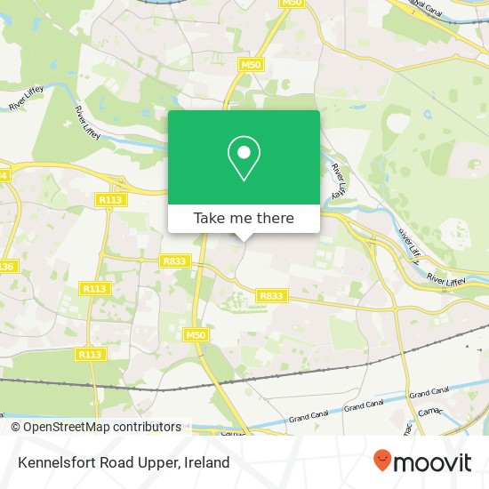 Kennelsfort Road Upper map