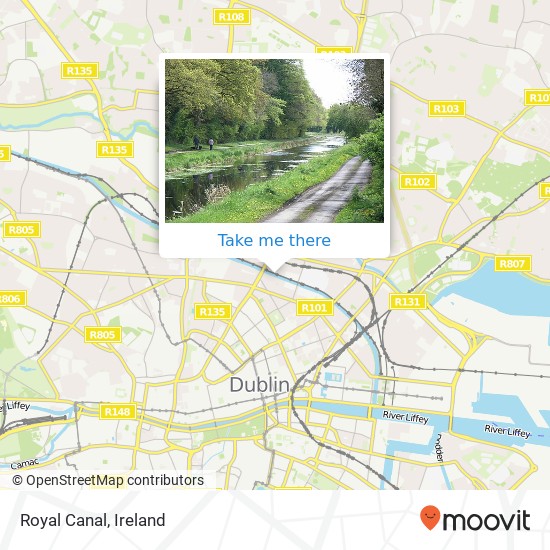 Royal Canal map