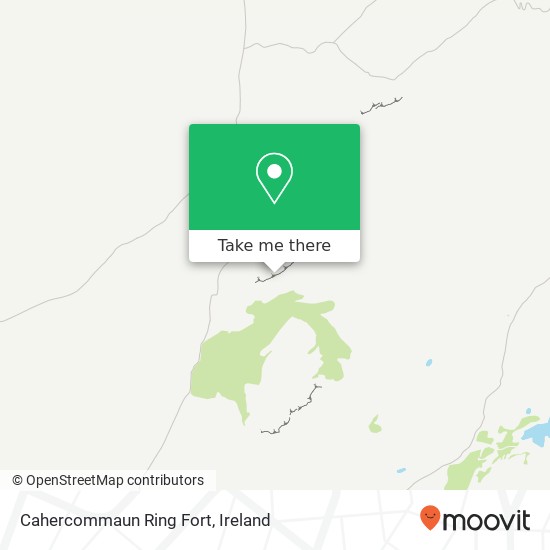 Cahercommaun Ring Fort map