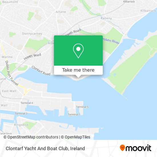 Clontarf Yacht And Boat Club map