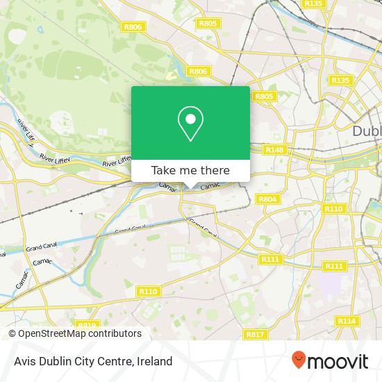 Avis Dublin City Centre plan
