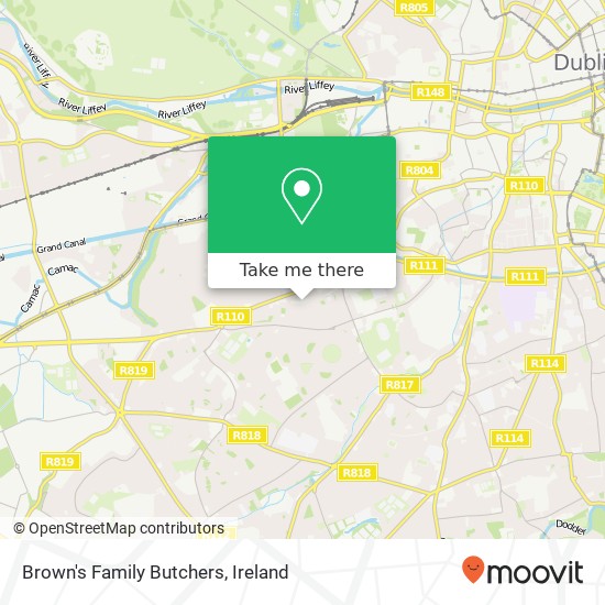 Brown's Family   Butchers map