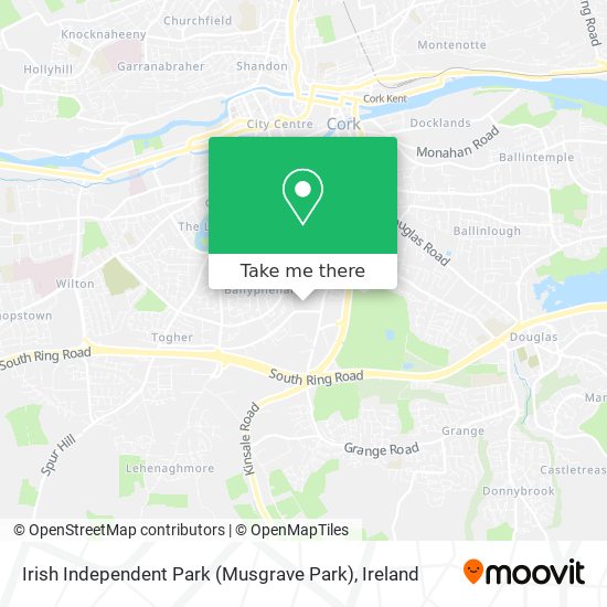 Irish Independent Park (Musgrave Park) map