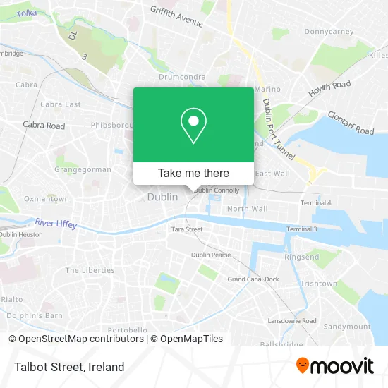 Talbot Street map