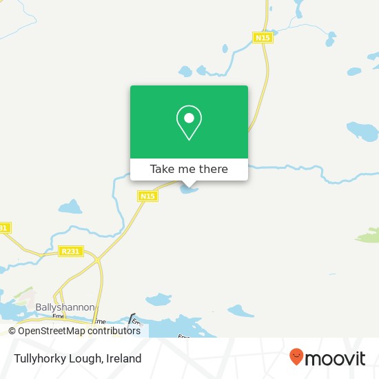 Tullyhorky Lough map